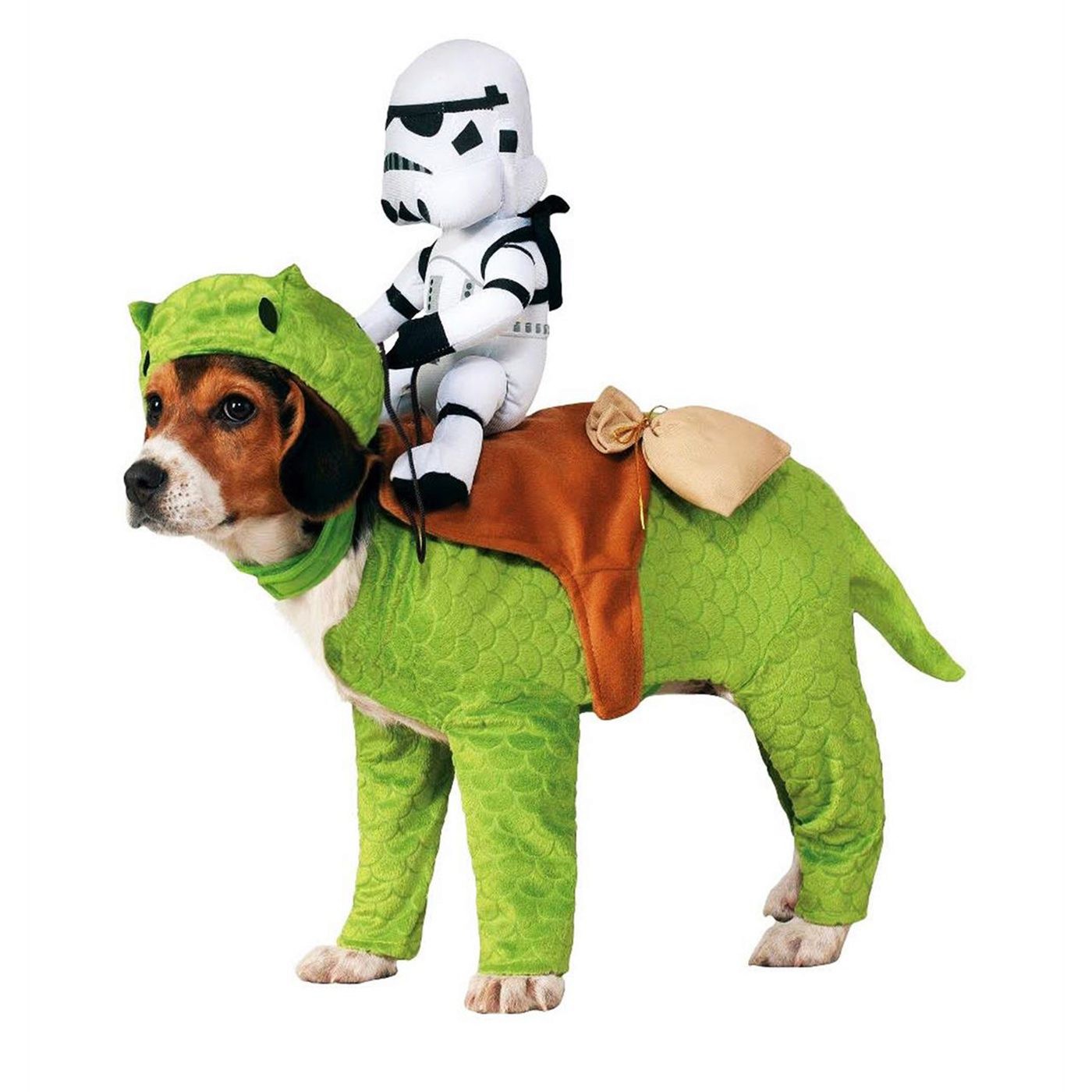 Star Wars Dew Back and Stormtrooper Dog Costume, Green