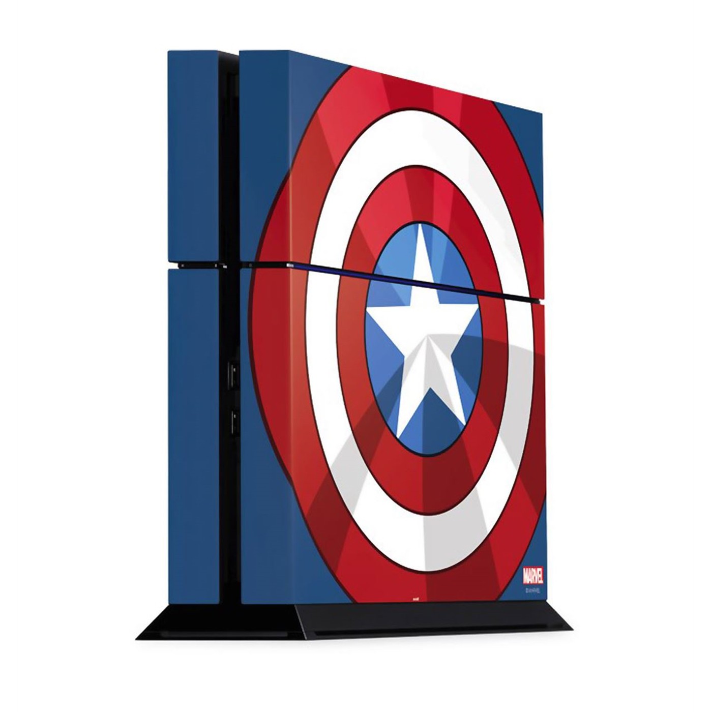Captain America Shield PS4 Console Skin, Blue