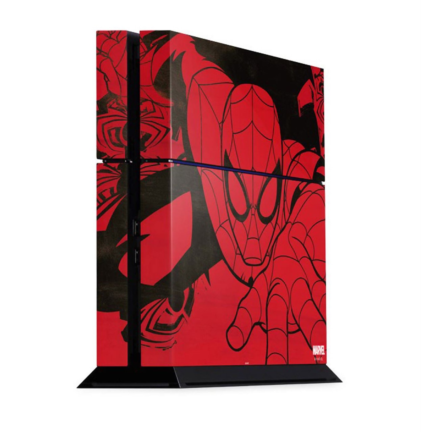 Spiderman Crawling PS4 Console Skin, Red