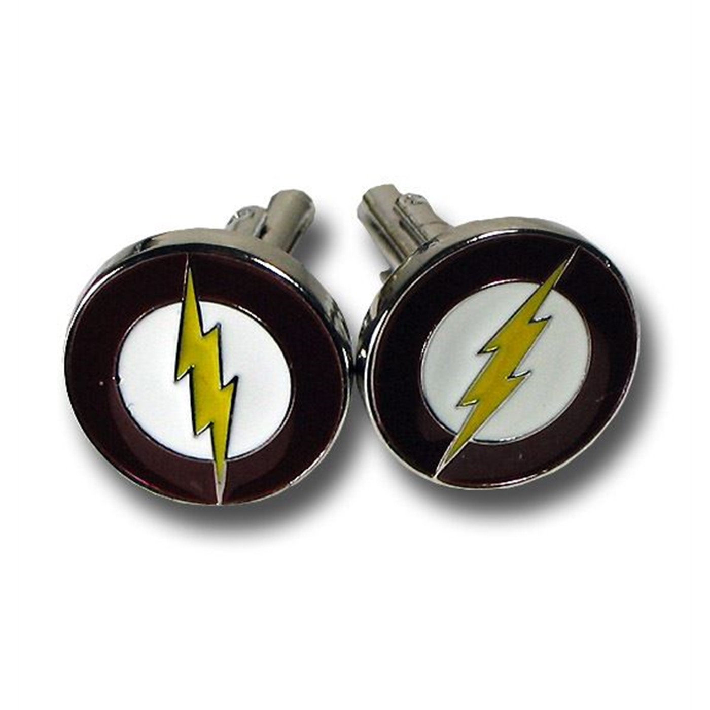 Flash Symbol Cuff Links, Red