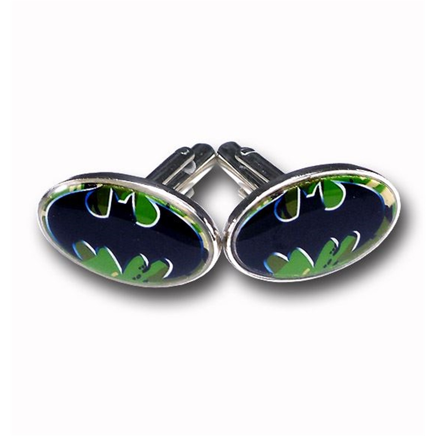 Batman Symbol Cammo Cuff Links
