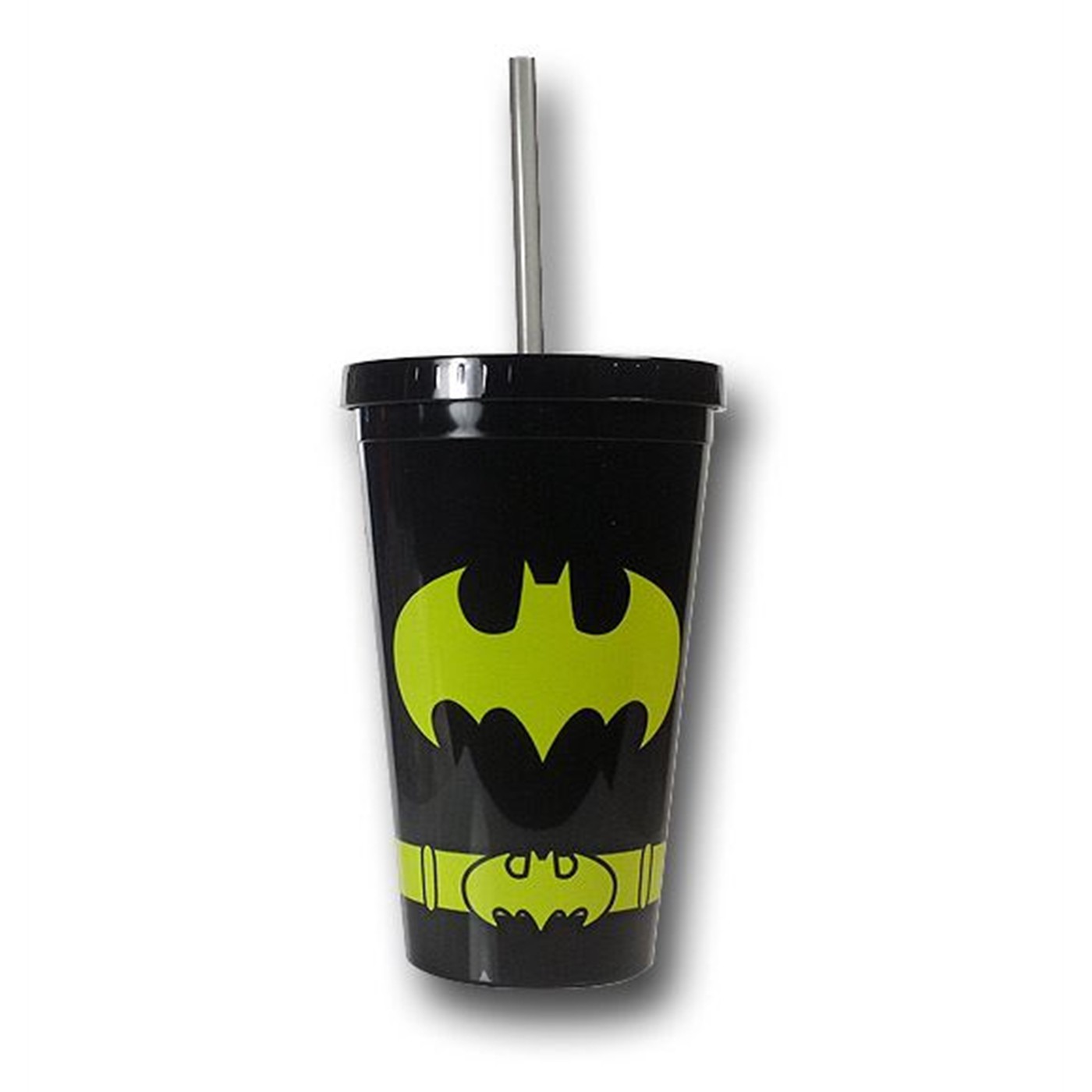 Batman Black Costume Acrylic Cold Cup w/Lid, Black