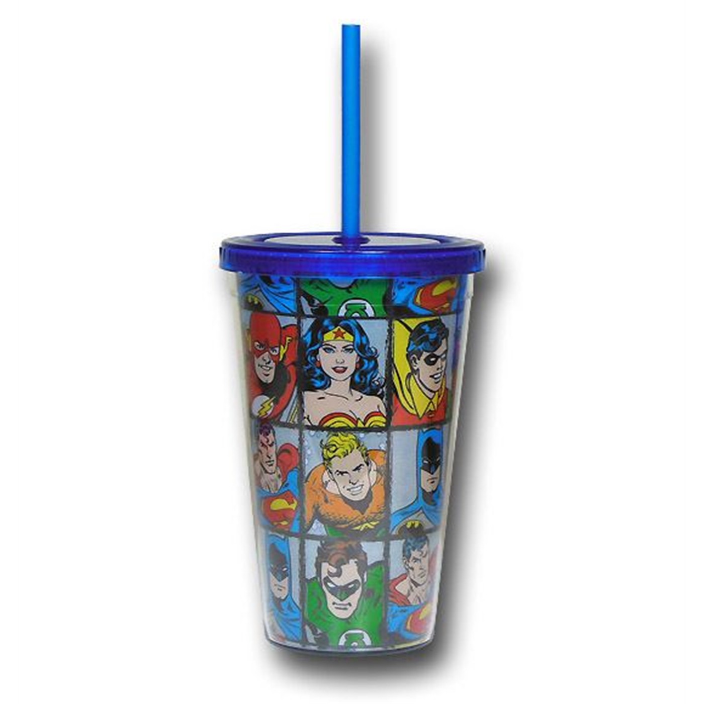 DC Heroes Grid Acrylic Cold Cup w/Lid