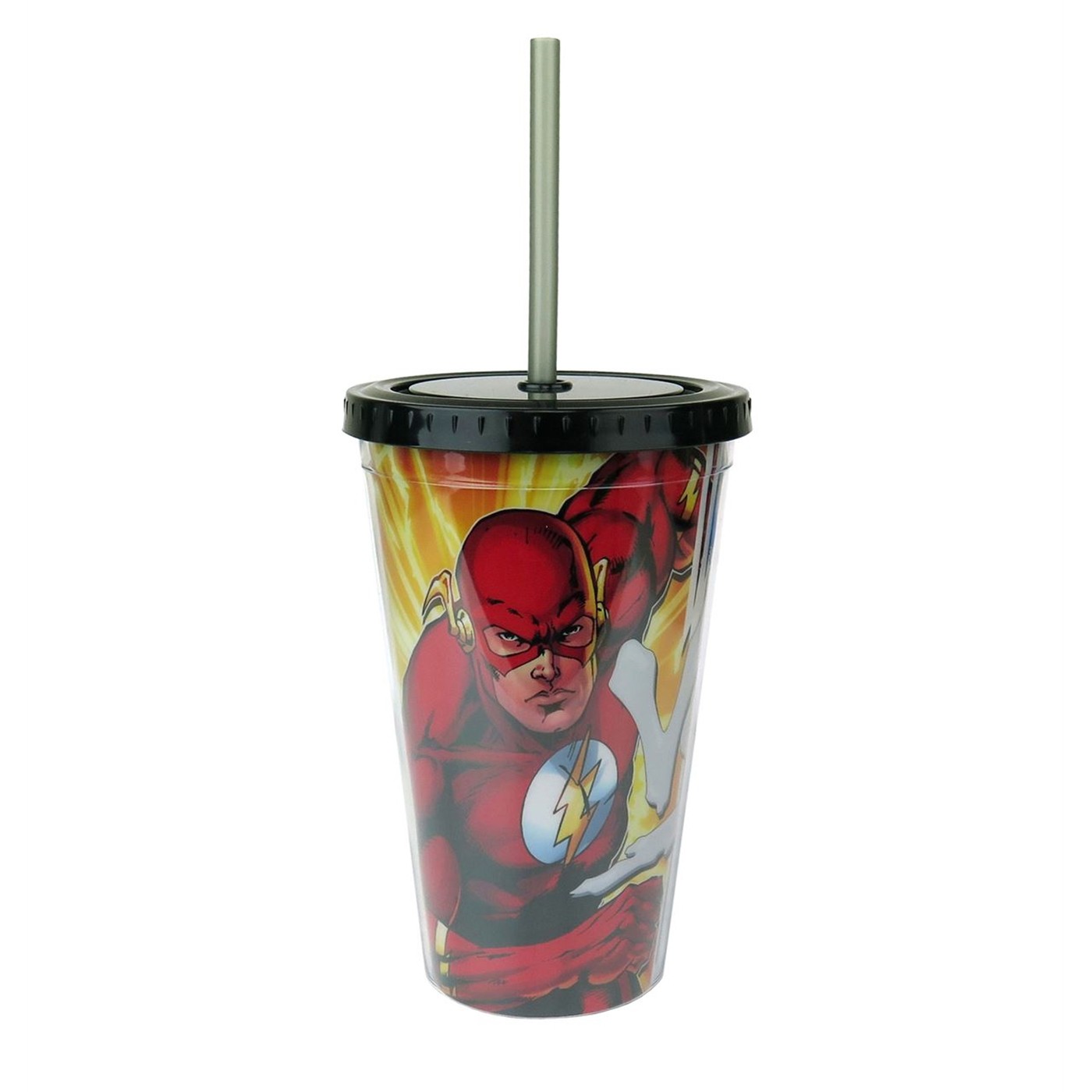 Flash Vs. Captain Cold 16oz Acrylic Cold Cup, Red