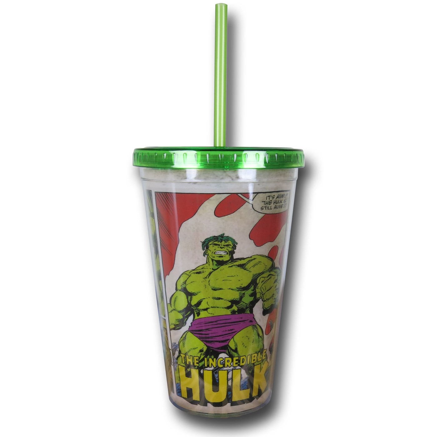 Hulk Cold Cup w/ Lid, Green