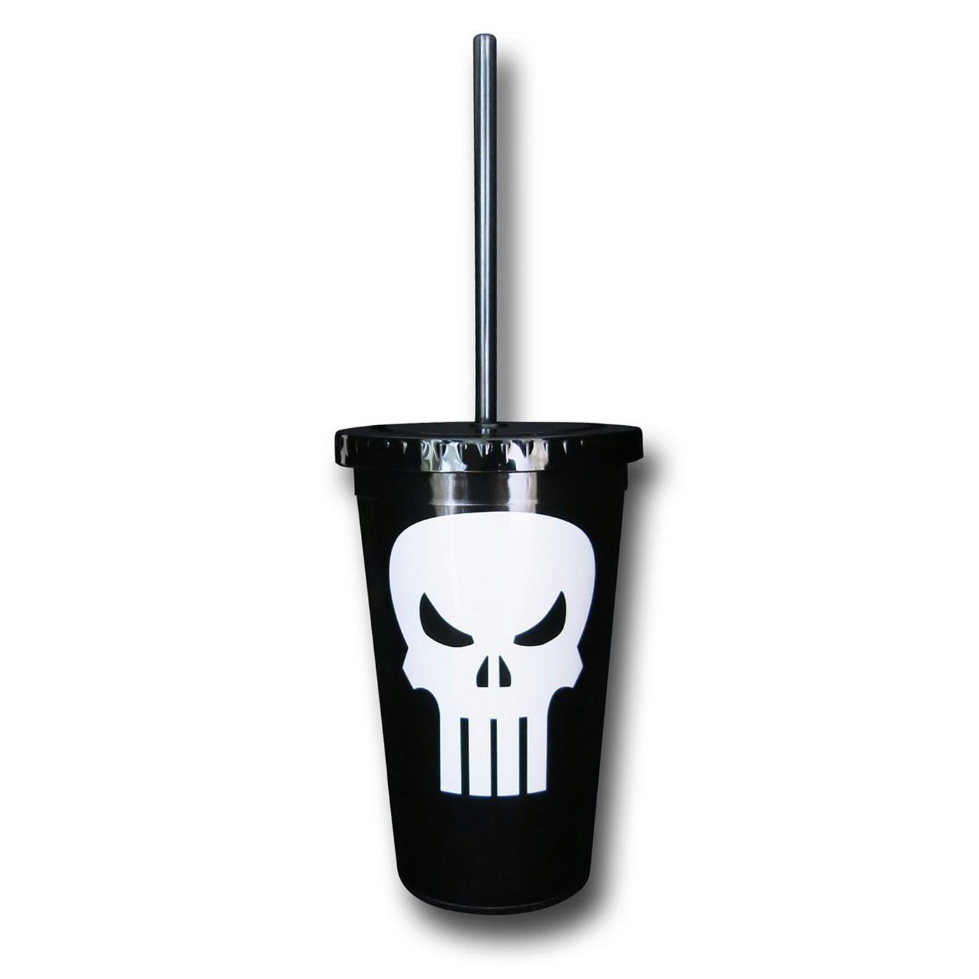 Punisher Symbol 18oz Acrylic Cold Cup, Black
