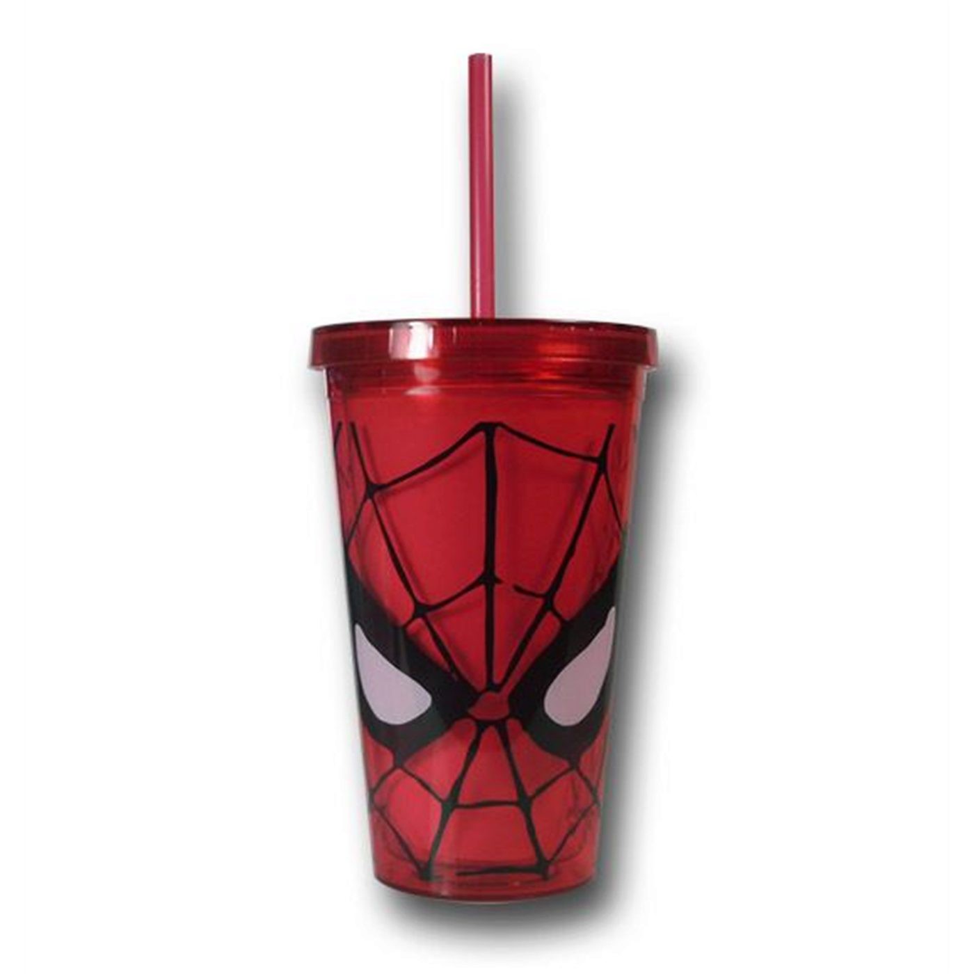 Spiderman Eyes 18oz Acrylic Cold Cup, Red