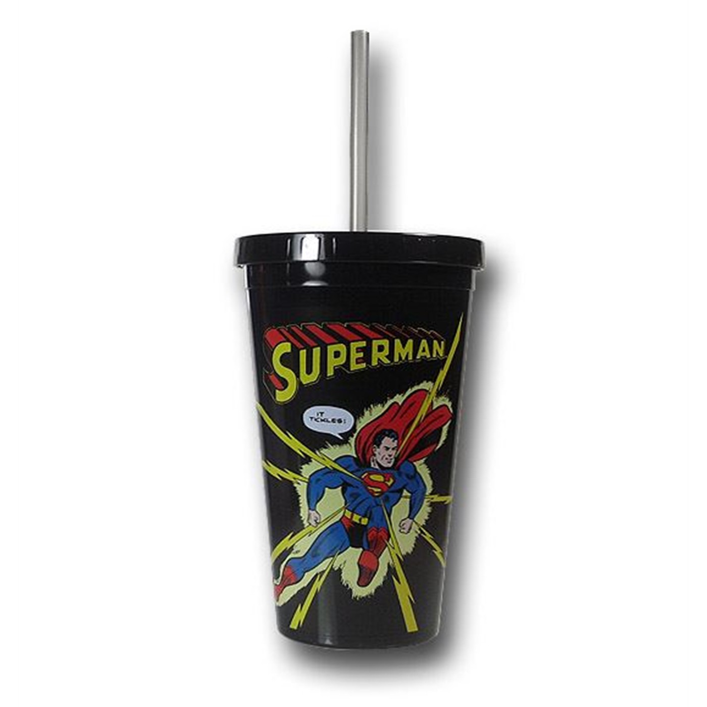 Superman Issue 32 18oz Acrylic Cold Cup, Black
