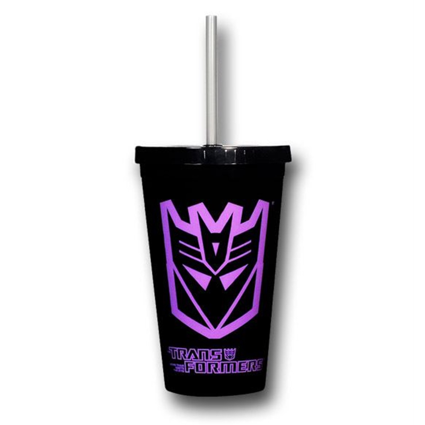 Transformers Decepticon Acrylic Cold Cup w/Lid, Black