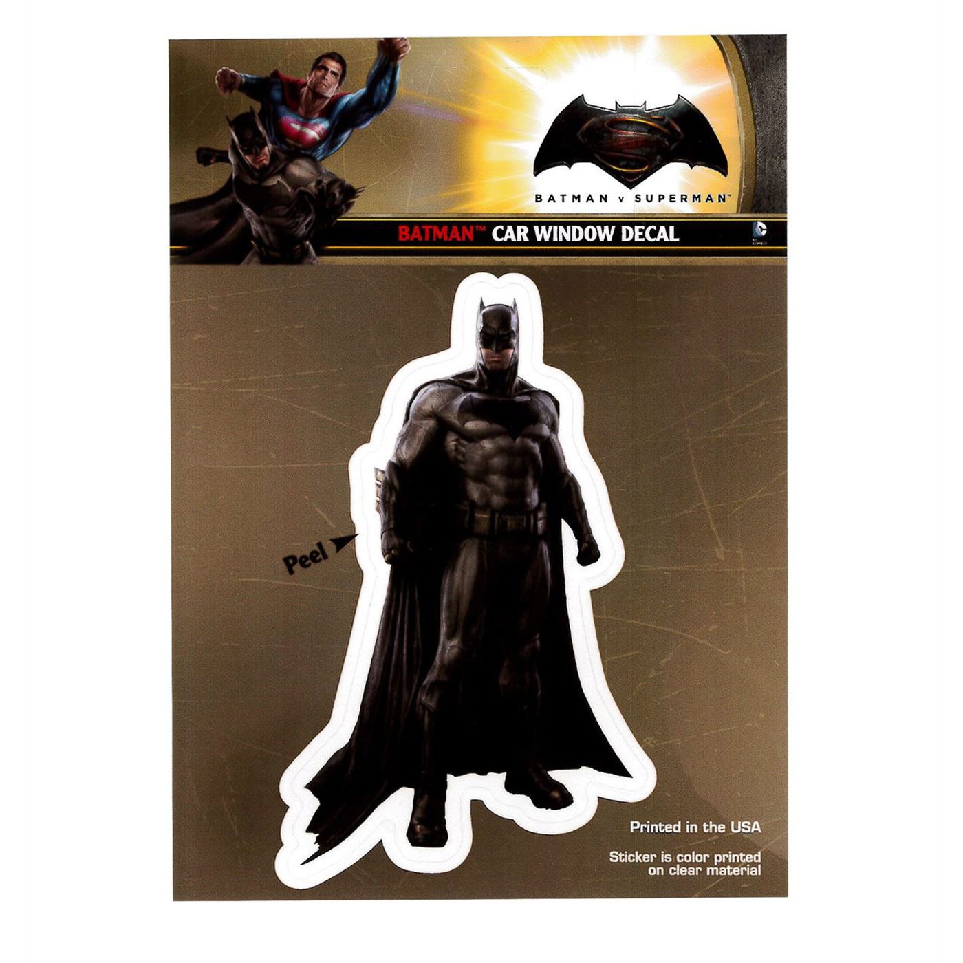 Batman Vs Superman Batman Decal, Grey