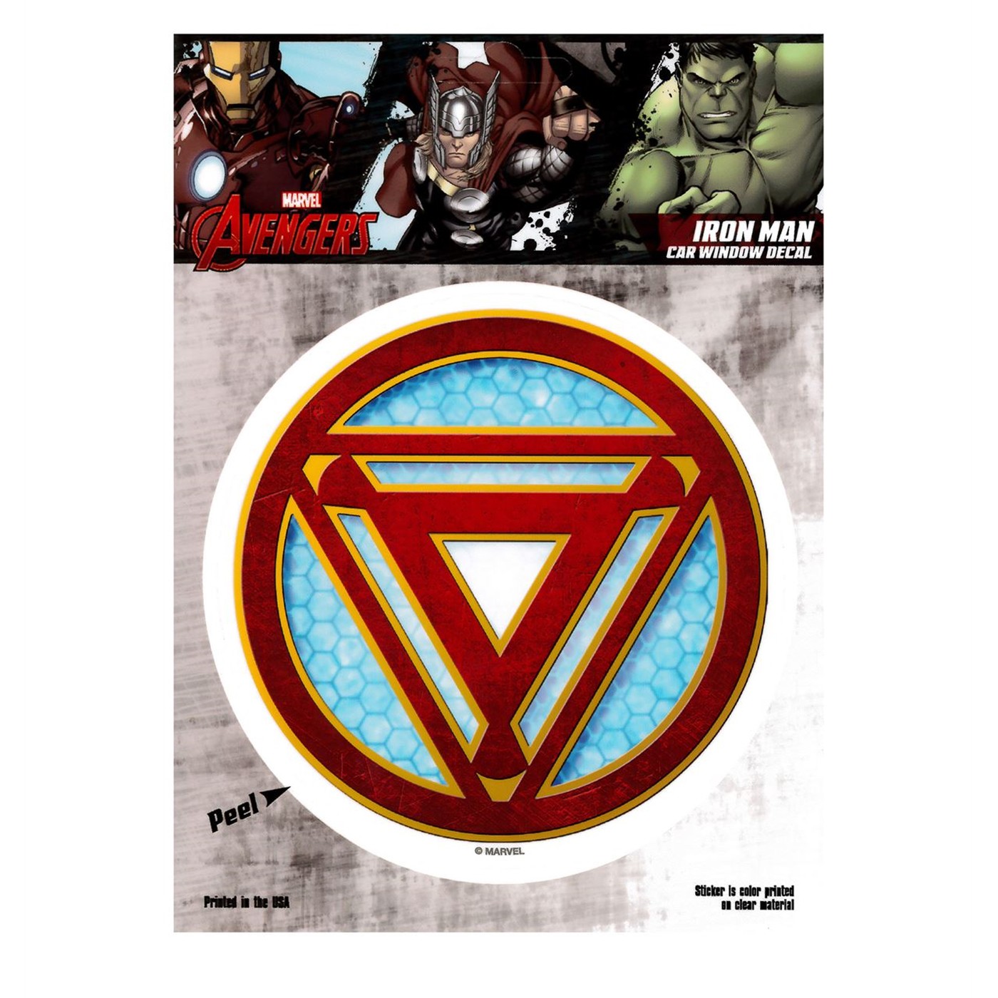 Iron Man Arc Decal, Red