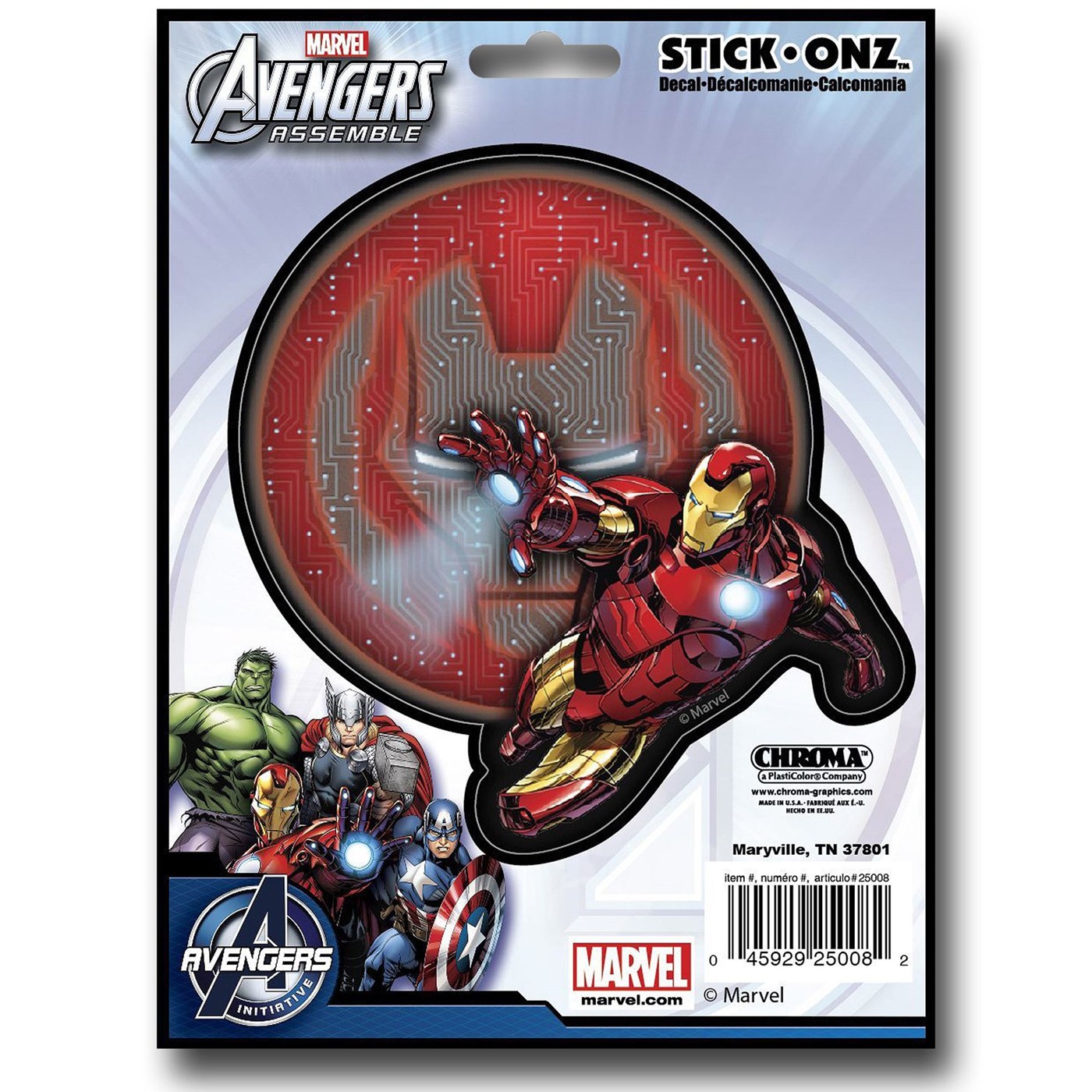 Iron Man Repulsor Blast Decal, Red