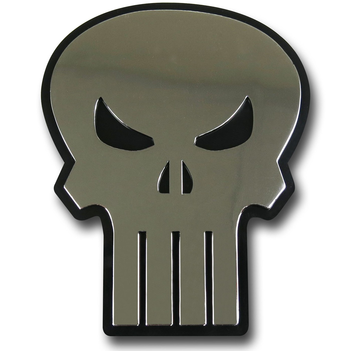 Punisher Chrome Symbol Adhesive Car Emblem