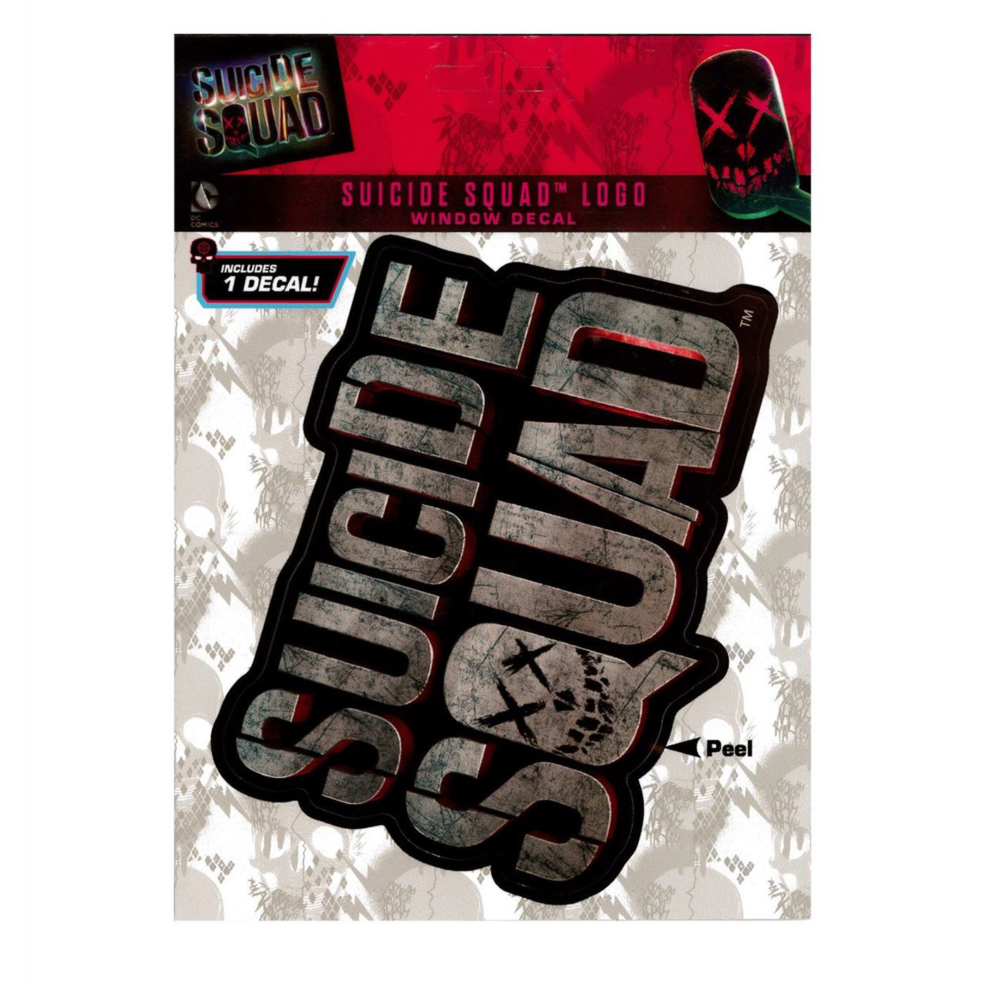 Suicide Squad Logo Car Window Decal, Black
