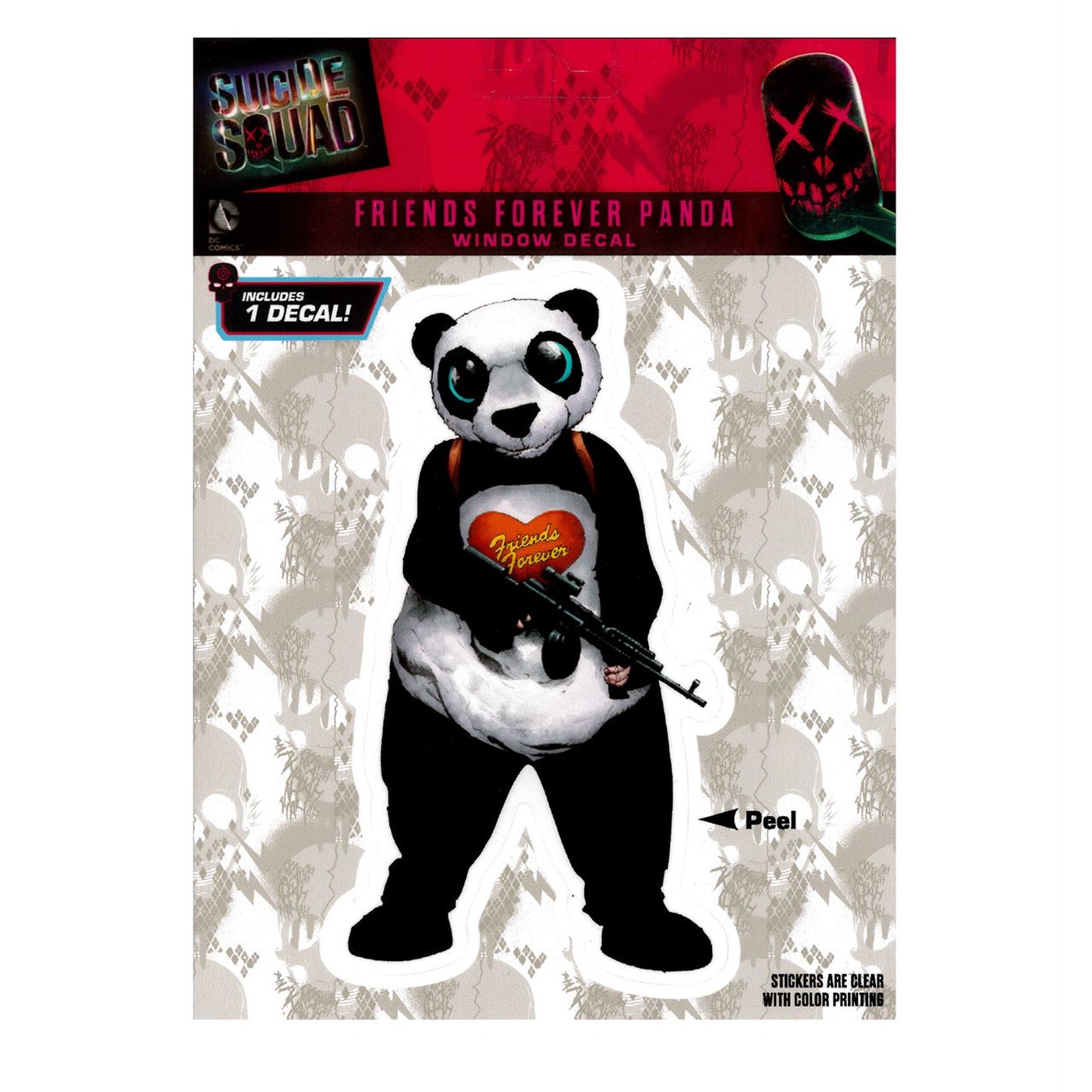 Suicide Squad Panda Car Window Decal