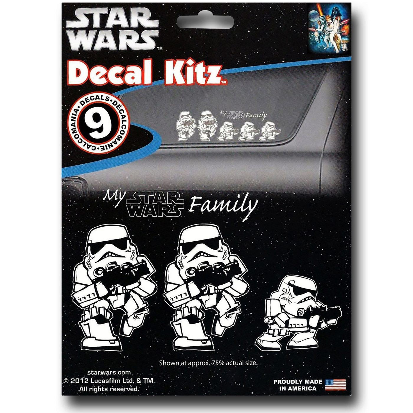 Star Wars Stormtrooper Family Decals, White