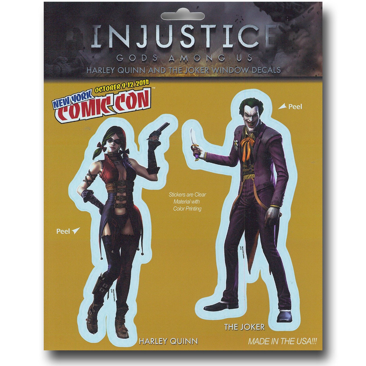 Injustice Harley & Joker Window Decal, Purple