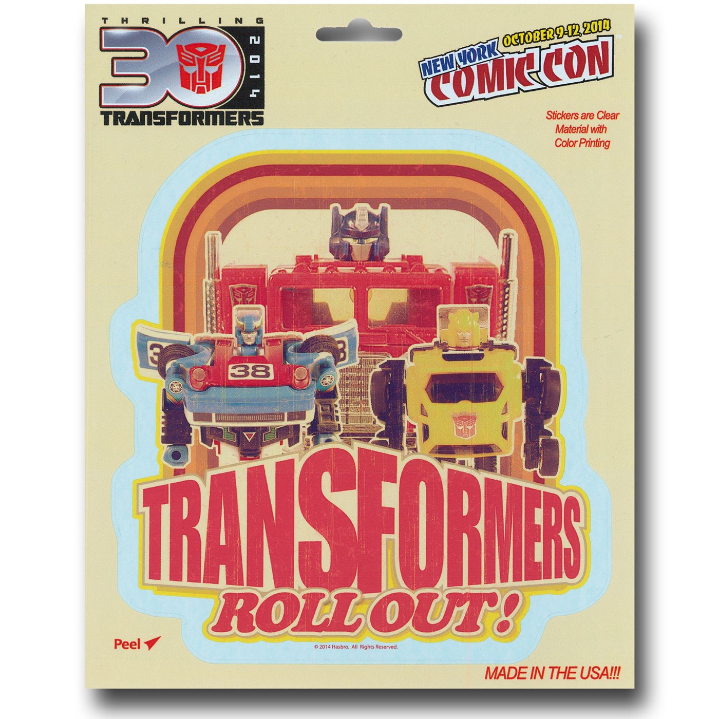 Transformers Roll Out Window Decal, Red