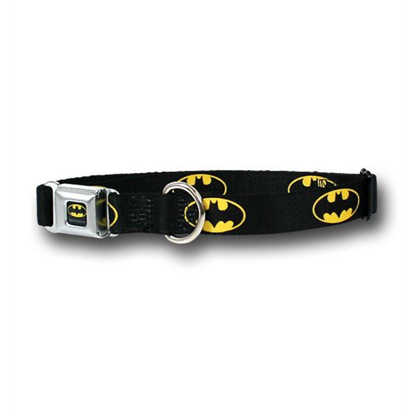 Batman Symbols Dog Collar, Black