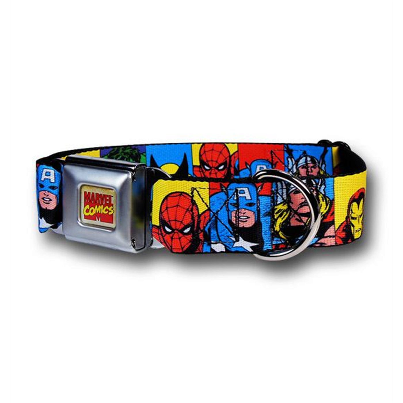 Marvel Heroes Rainbow Dog Collar, Blue