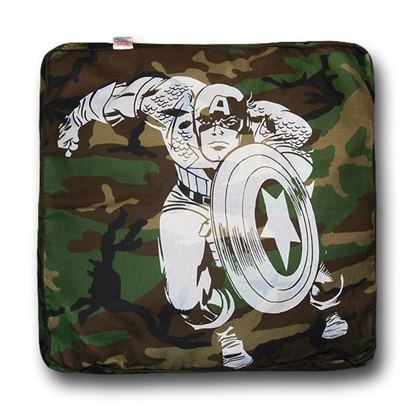 Captain America Square Vintage Dog Bed, Brown