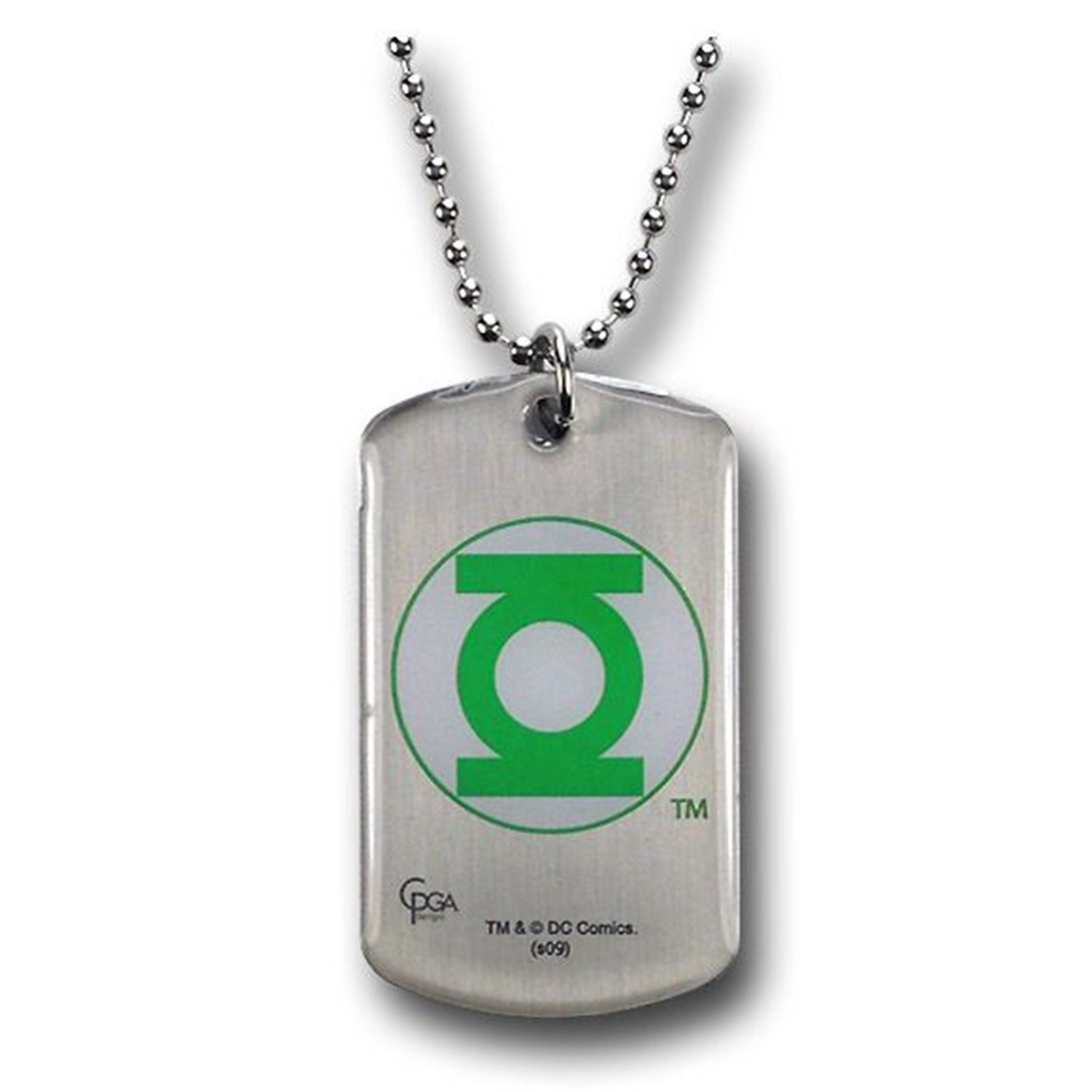 Green Lantern Double Sided Metal Dog Tag