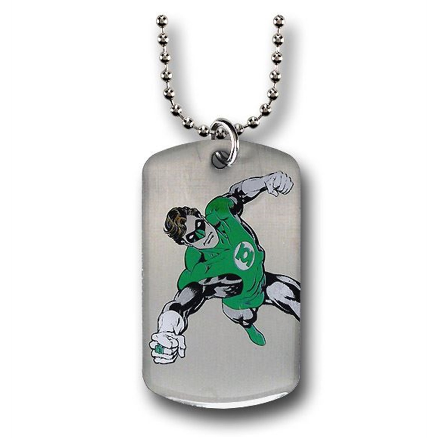 Green Lantern Flying Dog Tag