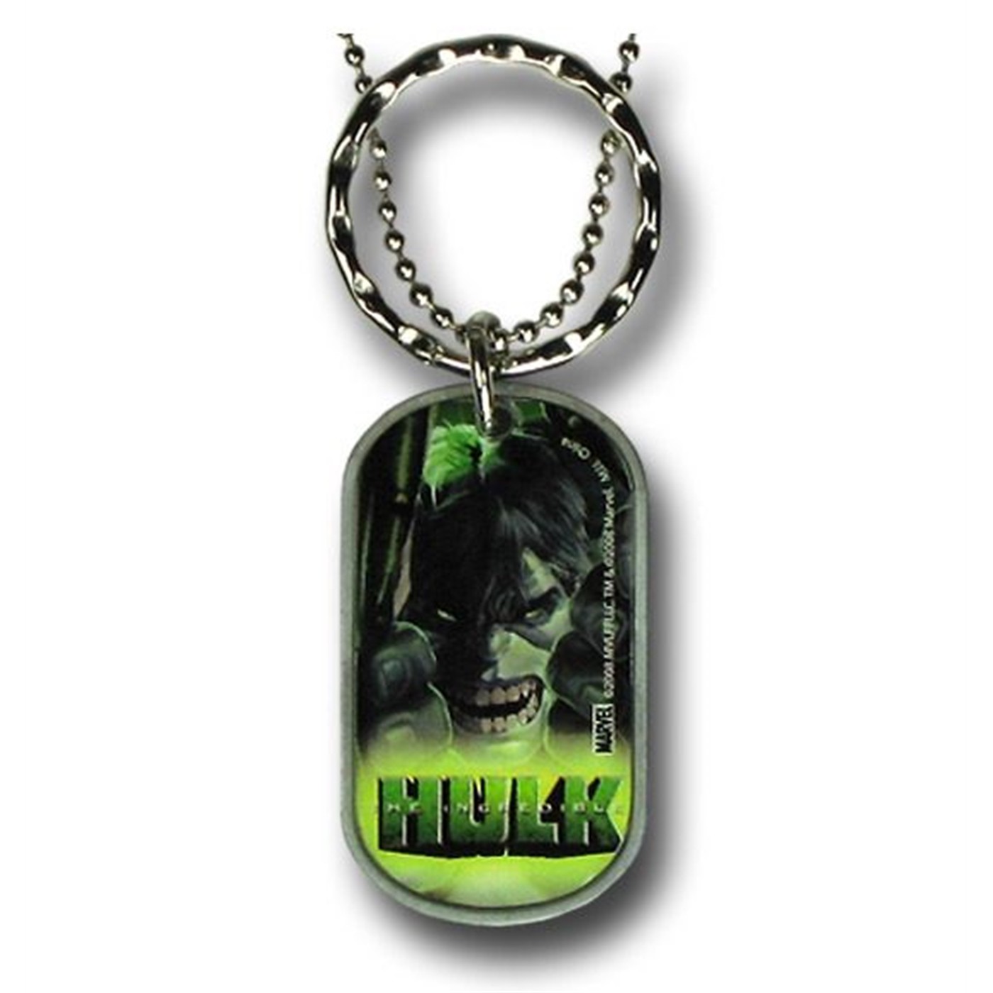 Hulk Pewter Dog Tag with Keyring