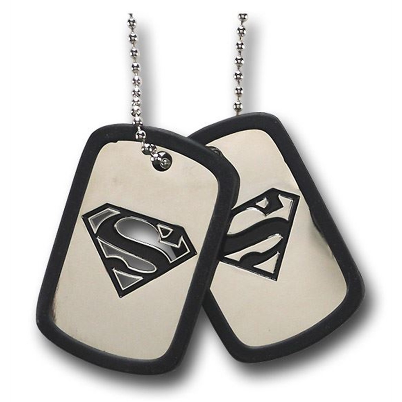 Superman Chrome Die Cut Double Dog Tag