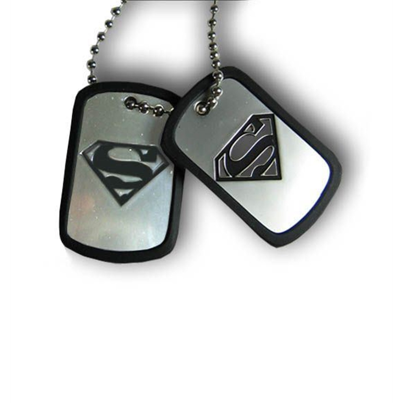 Superman Silver Double Dog Tags