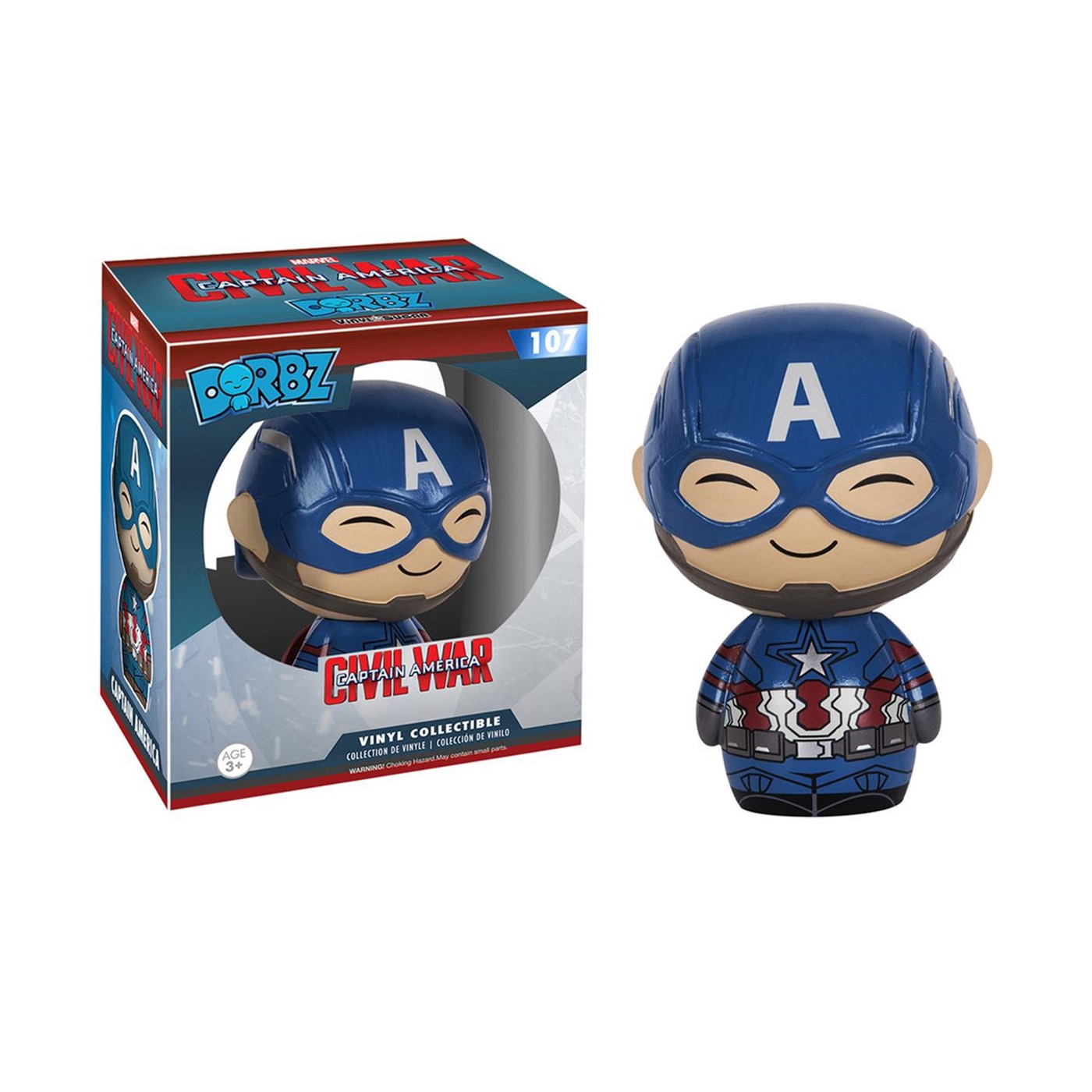 Captain America Civil War Dorbz Vinyl Figure, Blue