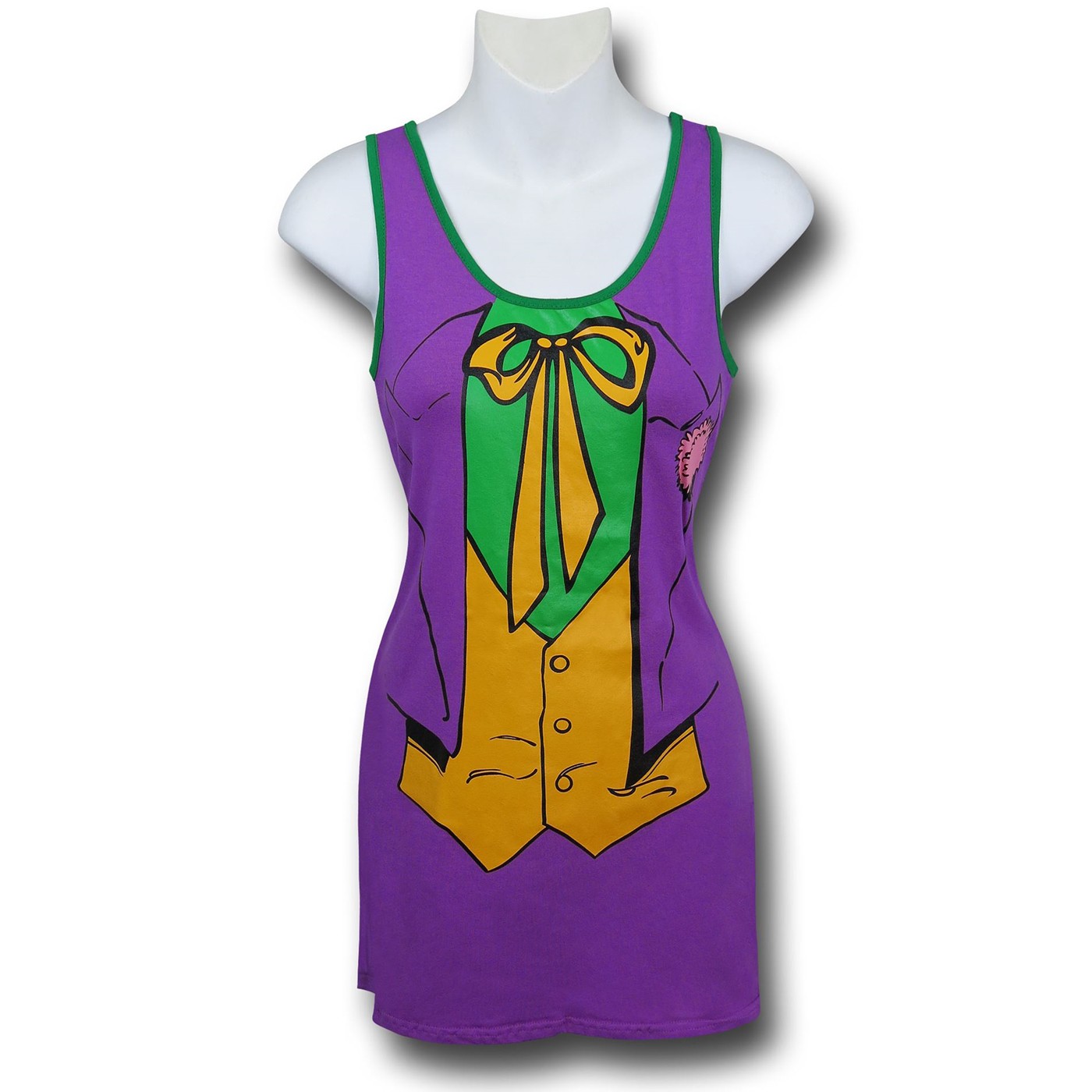 Joker Costume Tank Dress, Purple