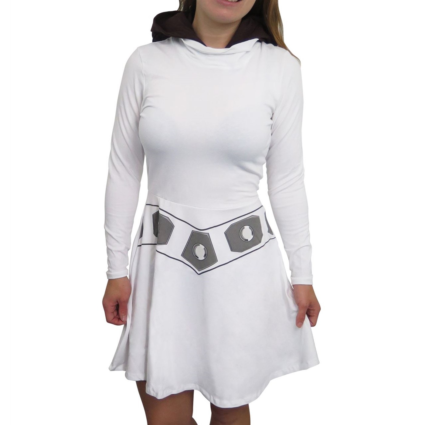 Star Wars Leia Hooded Women's Skater Dress, White