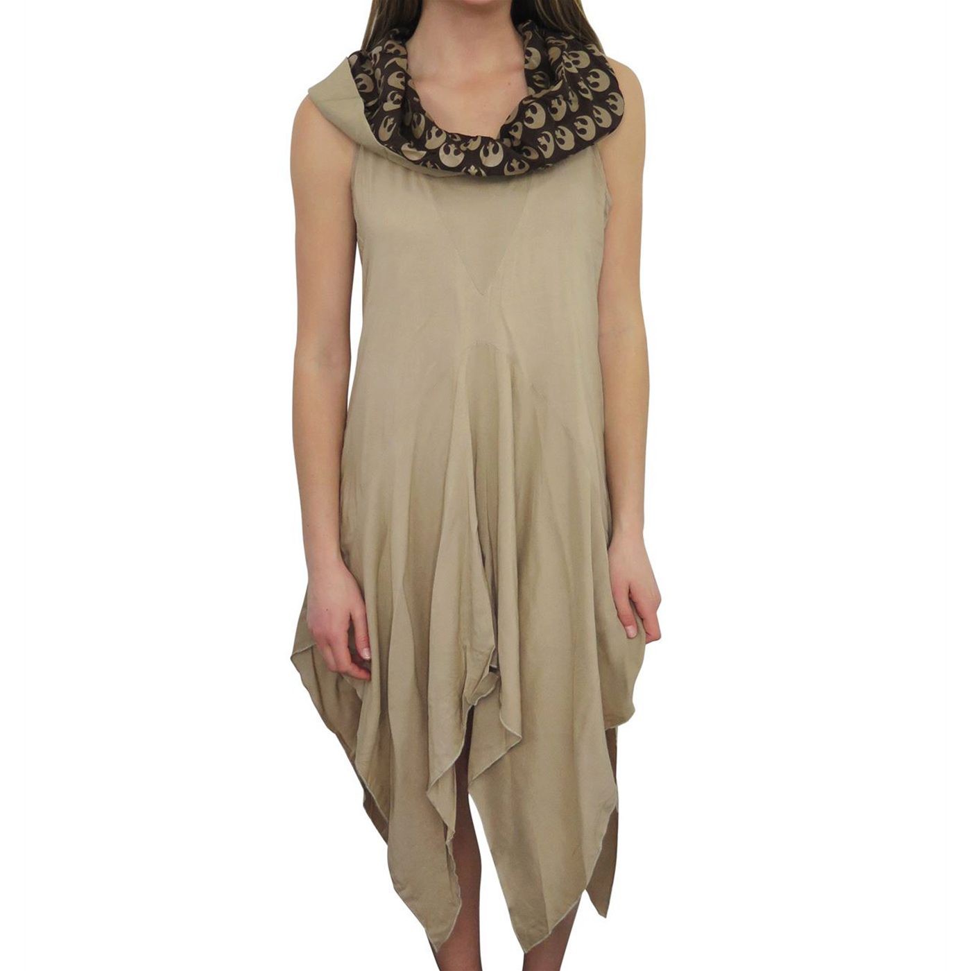 Star Wars The Force Awakens Rey Hooded Dress, Beige
