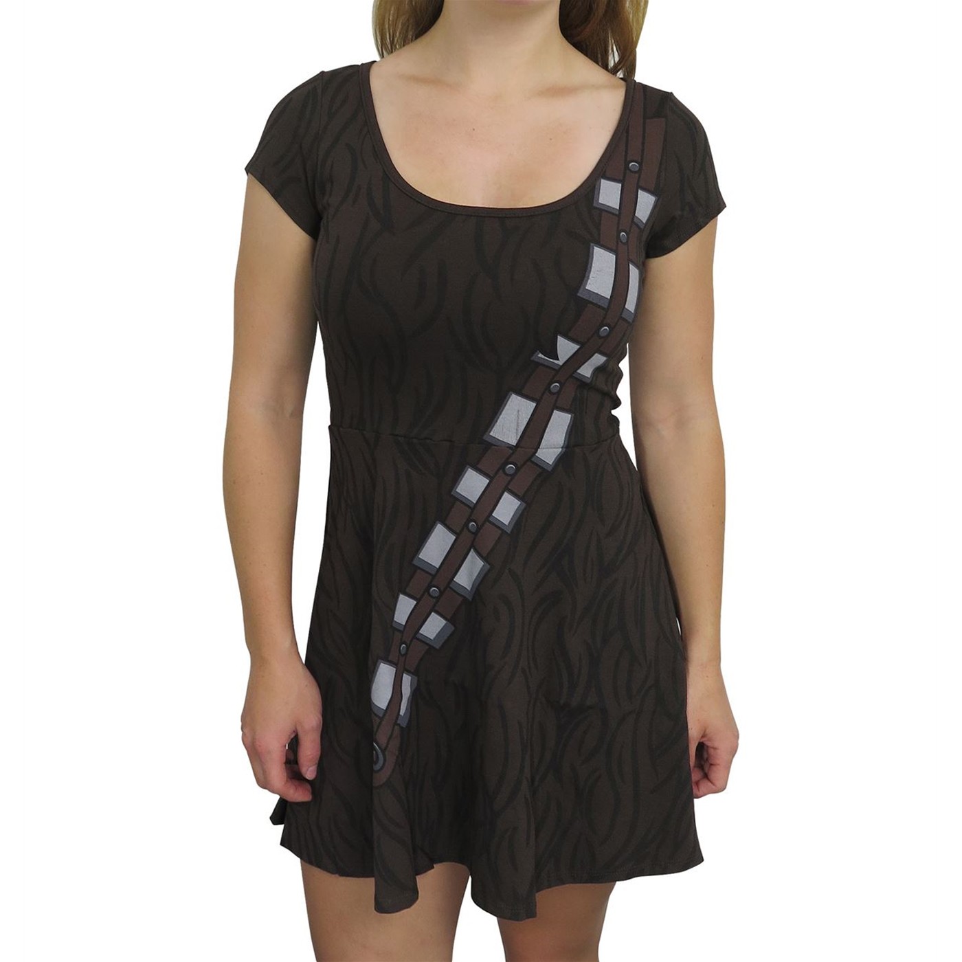 Star Wars Chewbacca Women's Skater Dress, Brown