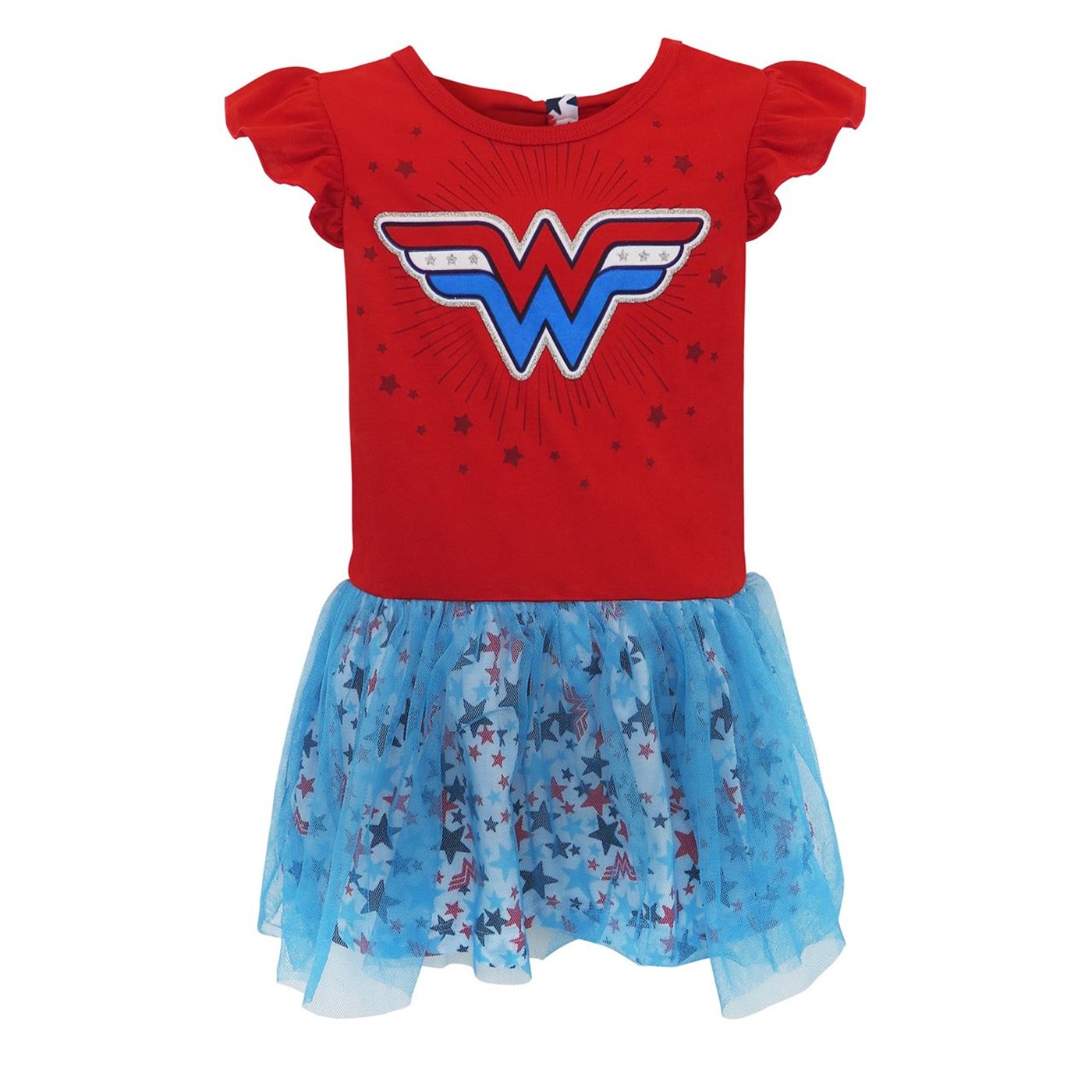Wonder Woman Patriot Toddler Dress, Red