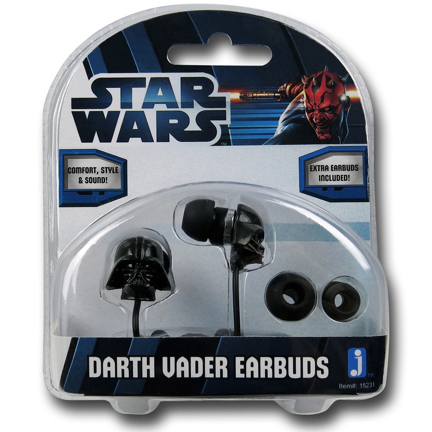 Star Wars Vader Head Ear Buds, Black