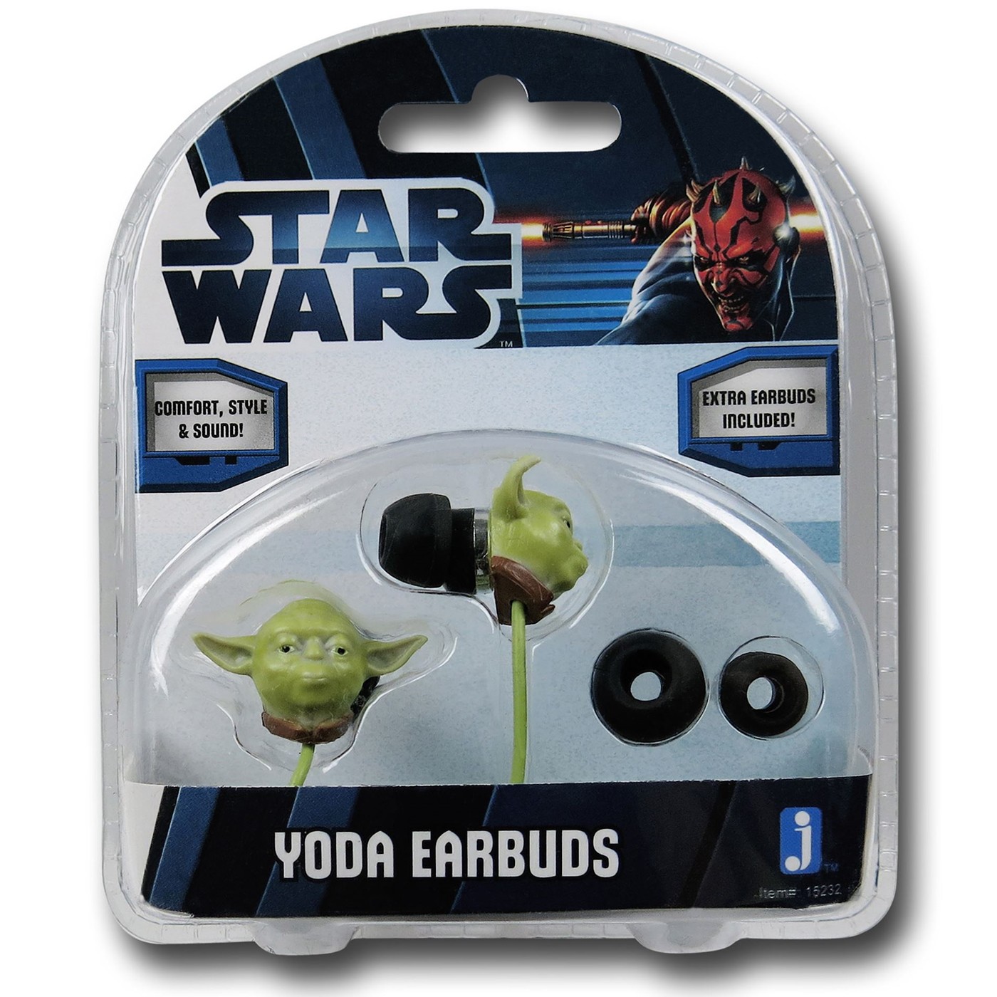 Star Wars Yoda Head Earbuds, Green