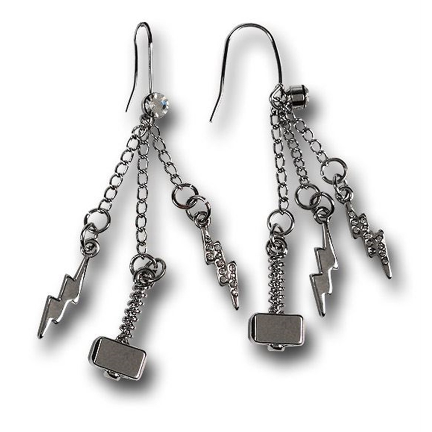 Thor Dangling Hammer Earrings