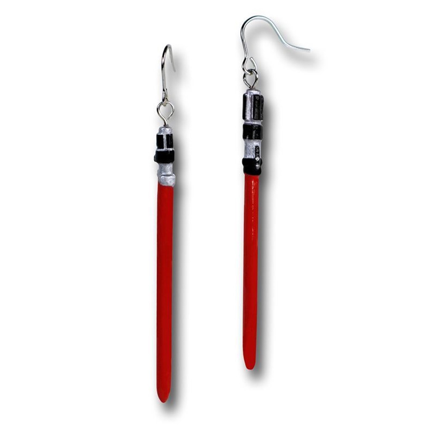 Star Wars Red Lightsaber Earrings, Red