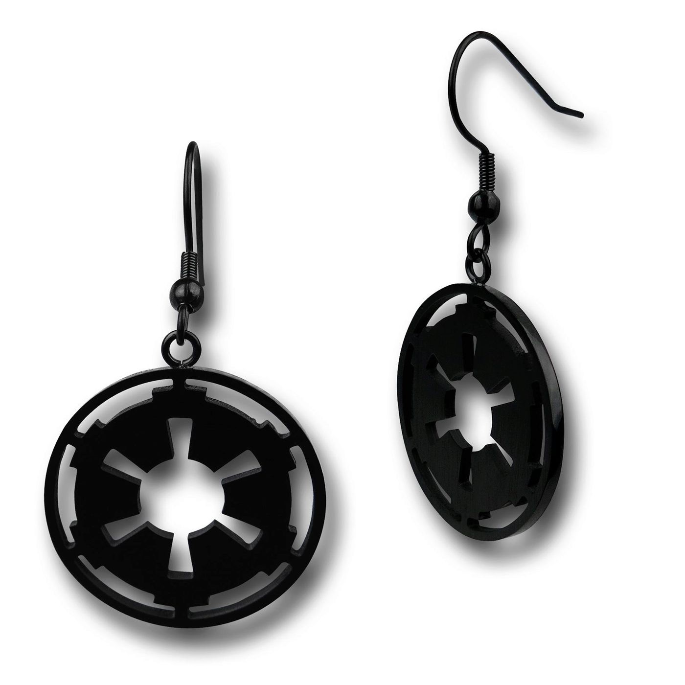 Star Wars Empire Symbol Earrings, Black