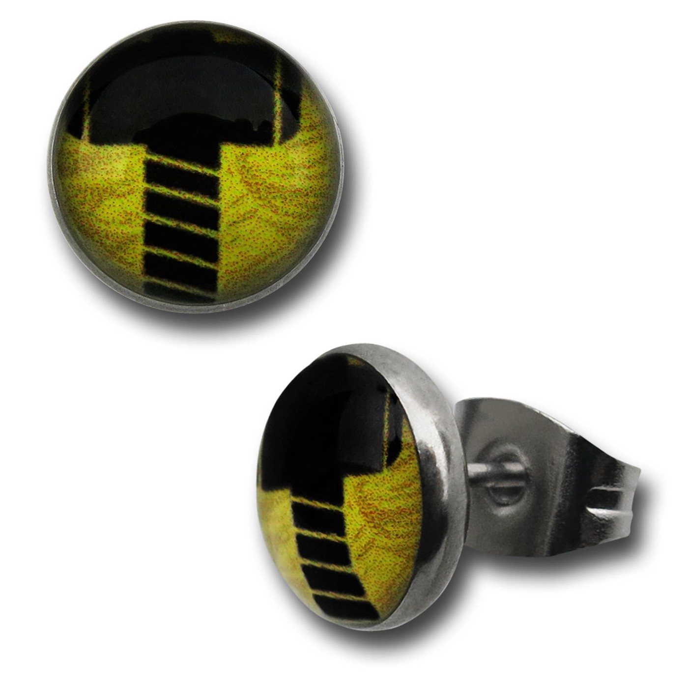 Thor Hammer Stud Earrings, Yellow