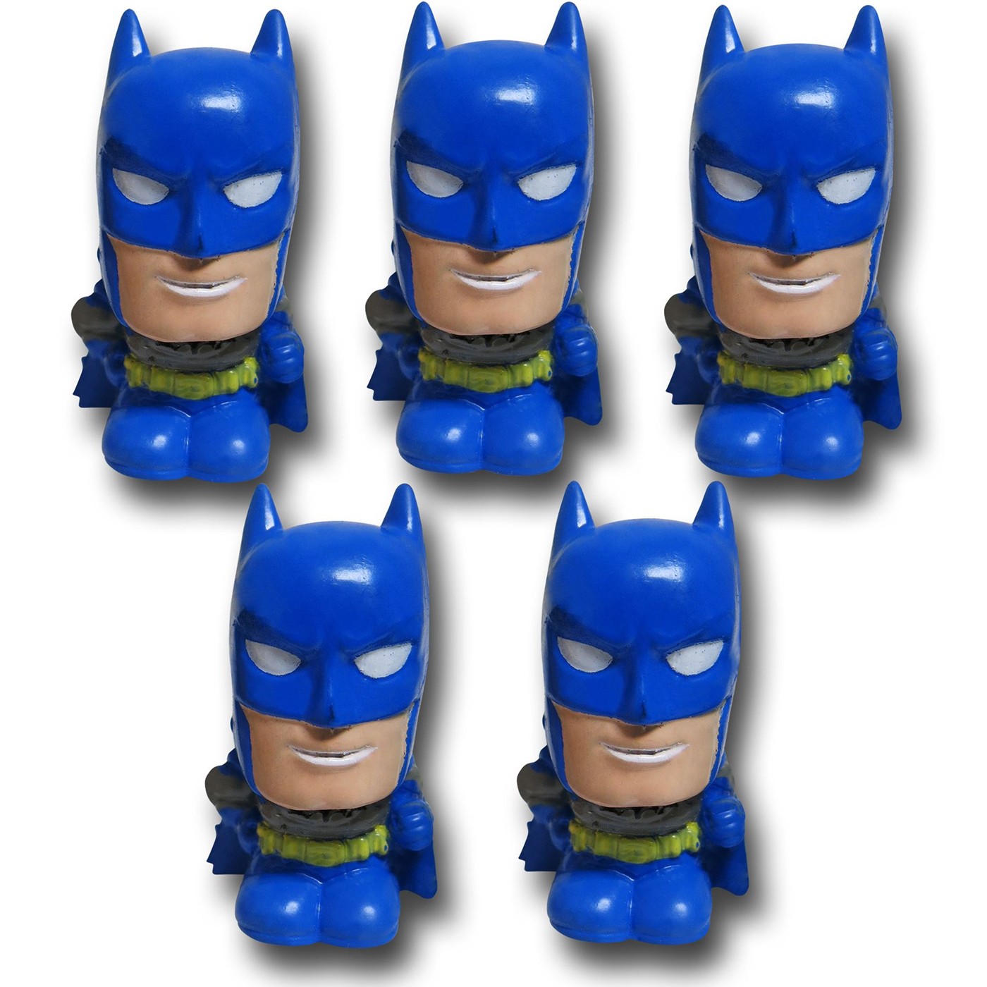 Batman Deformed Pencil Eraser Topper 5 Pack, Blue