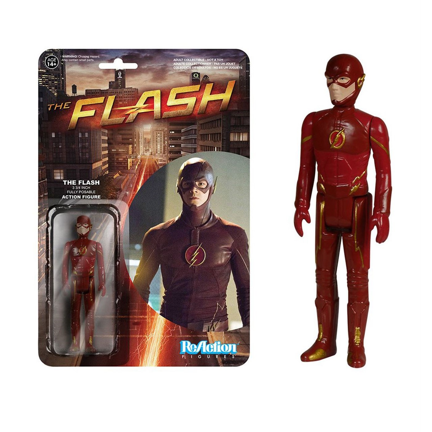 Flash Posable ReAction Action Figure, Red
