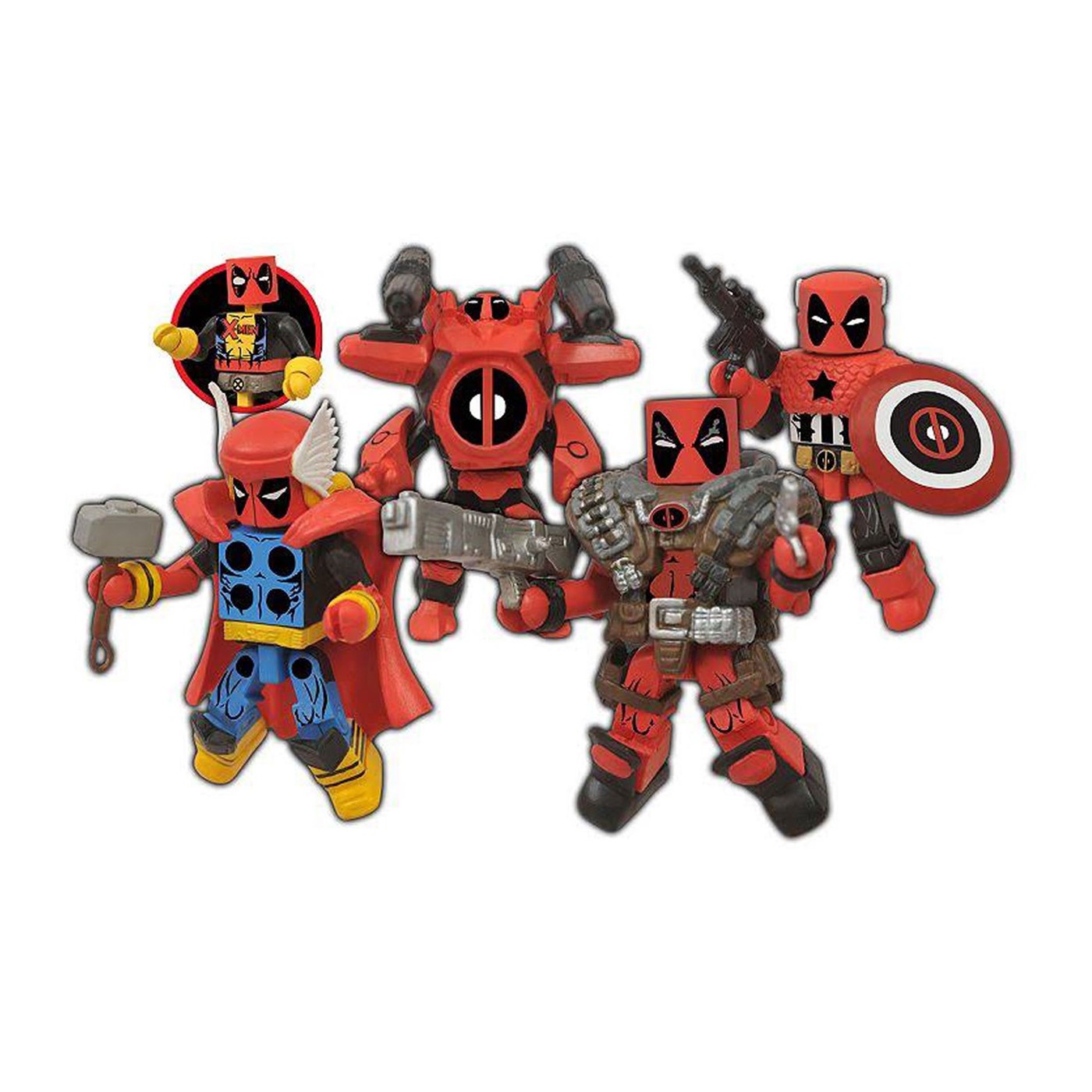Deadpool Marvel Minimates Assemble Box, Red