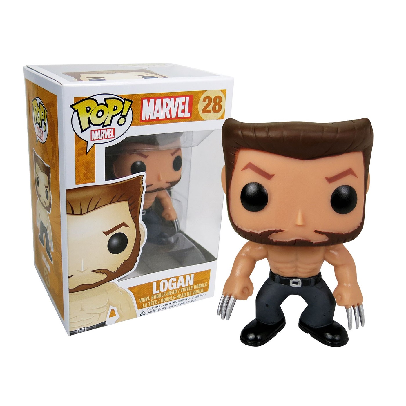Wolverine Logan Pop Vinyl Figure, Beige