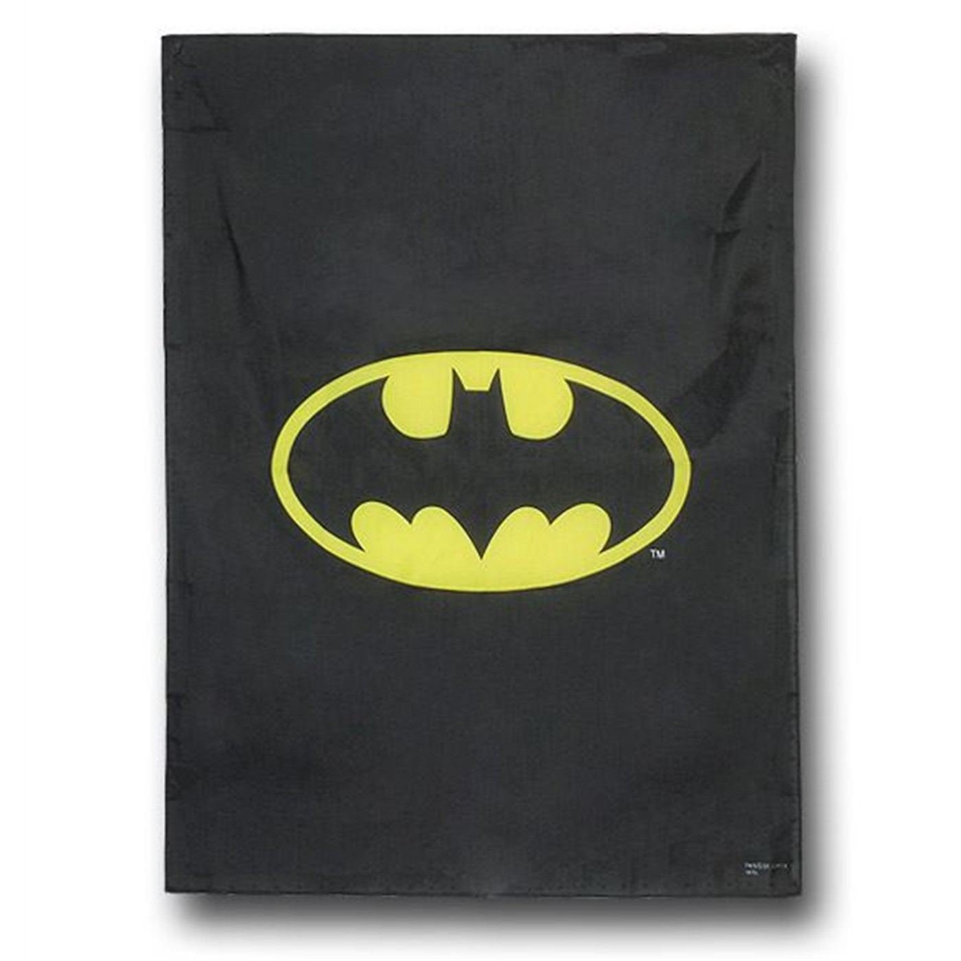 Batman Symbol Black Fabric Flag, Black