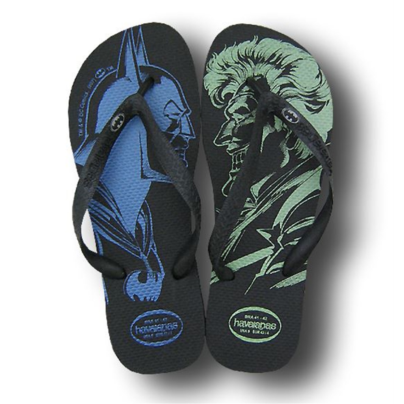 Batman Havaianas Vs Joker Sandal Flip Flops, Black