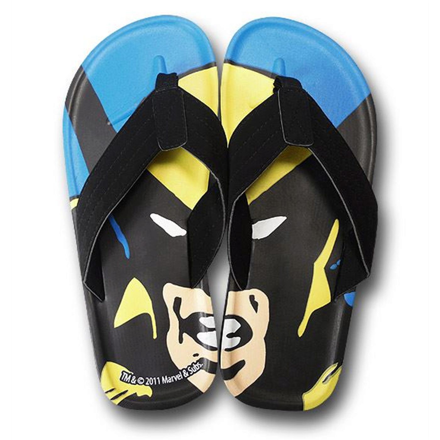 Wolverine Close Up Flip Flops, Black