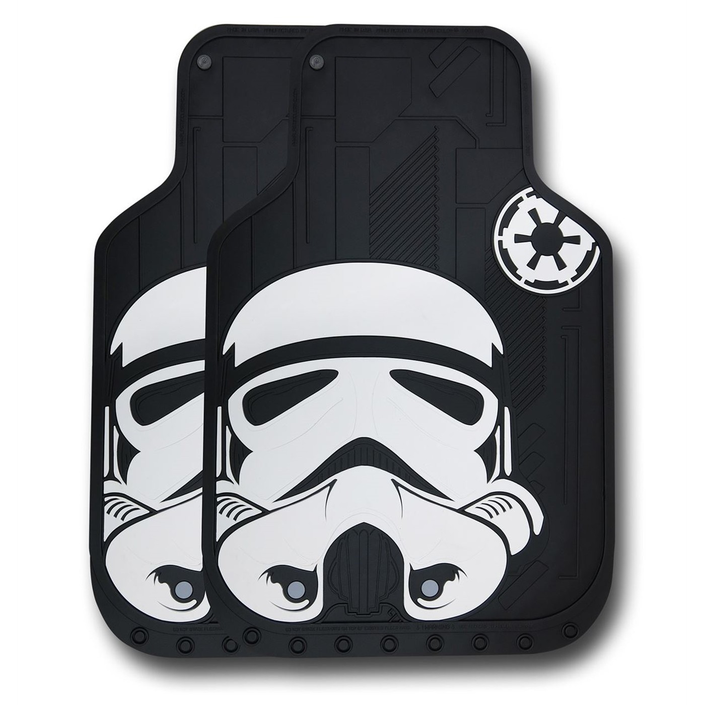 Star Wars Stormtrooper Floor Mat 2-Pack, Black